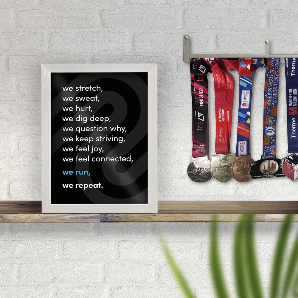 "we run" A4 print