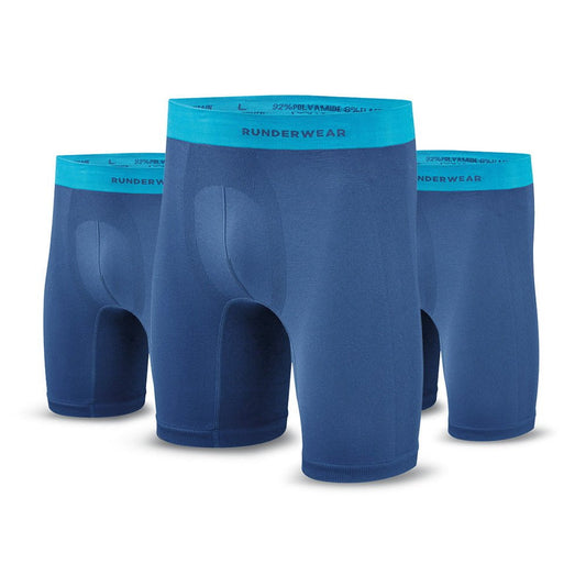 Men's Running Long Boxer Shorts (Multibuy x3)
